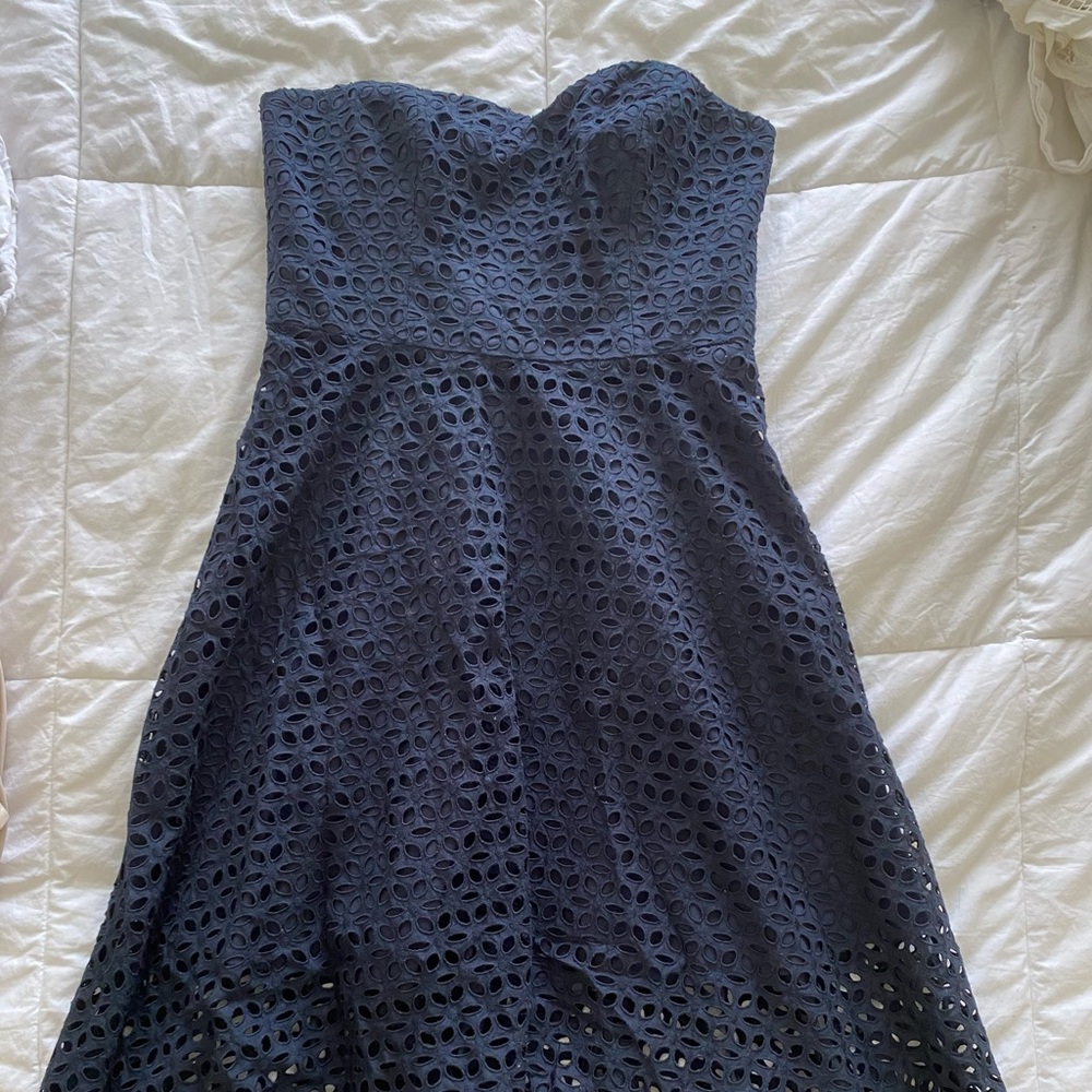 Navy blue cocktail dress